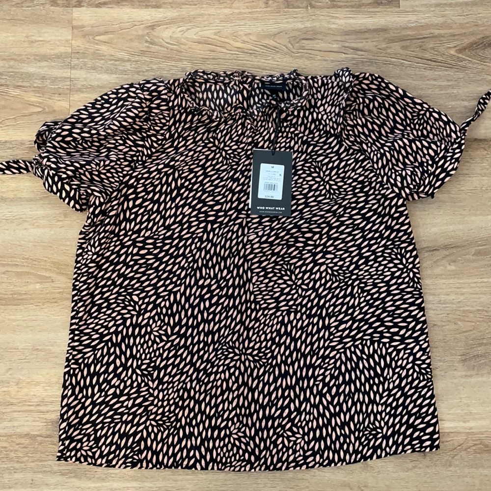 Who what wear blouse button back medium